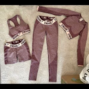 Gymshark Ruby Marl Flex Set